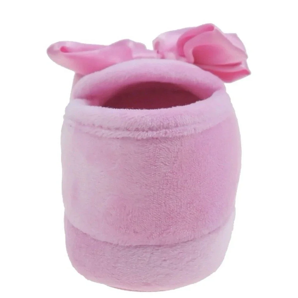 Wonder‎ Nation Toddler Girls Slippers-Pink-Bow-Size 9-10-NWT